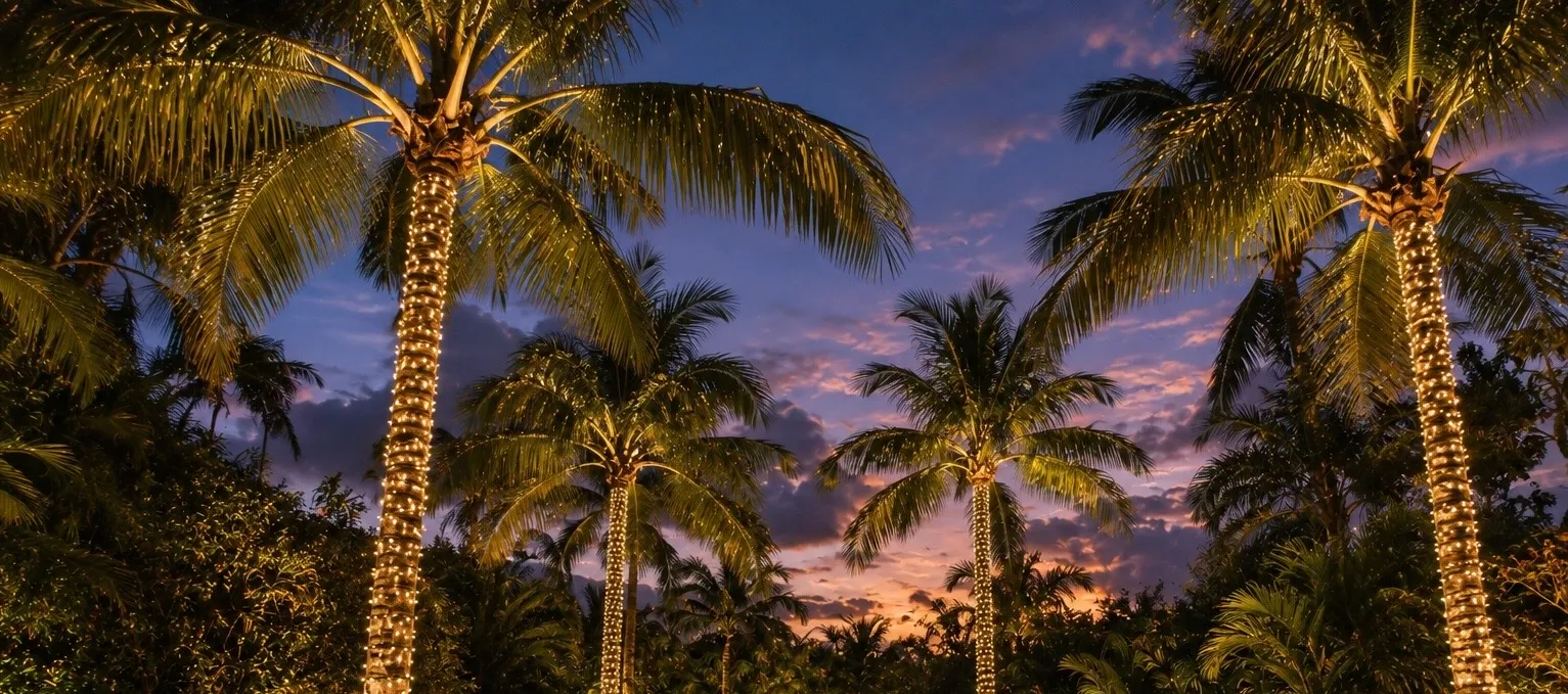 Christmas Lights on Palm Trees: What Homeowners Should Know